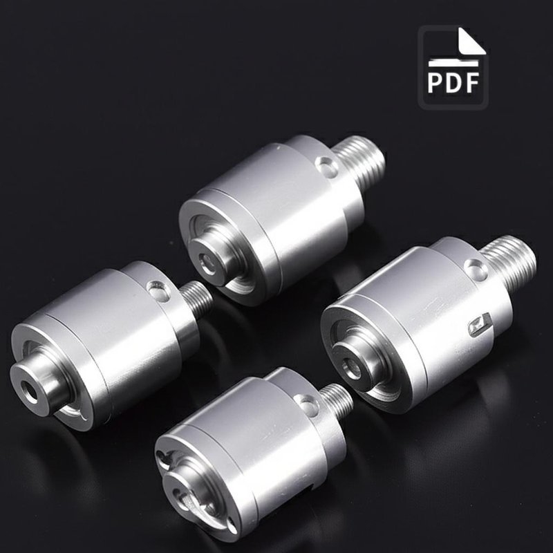 High Precision CNC Turning Milling Parts for Automotive Tolerance ±0.01mm Drawing Format PDF